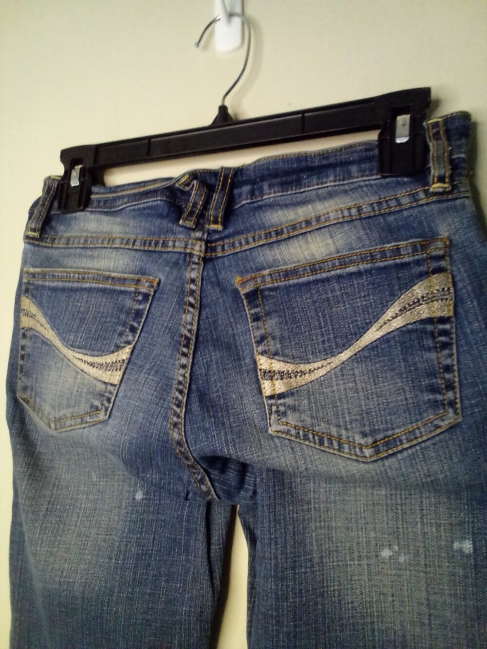 Southpole Jeans Women Juniors 5 Bootcut Y2K Patches Embellished Blue - Picture 16 of 16